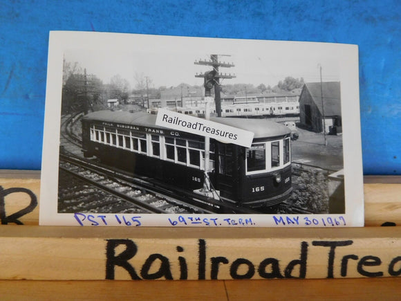 Photo Philadelphia Suburban Transportation #165 4.75 x 2.75 B&W 1967 69th St Ter