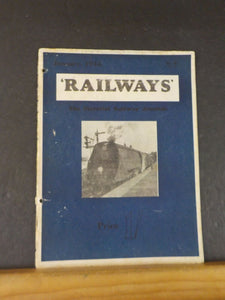 Railways #45 1944 January Vol 5 #45 The Pictorial Railway Journal Styal Branch L