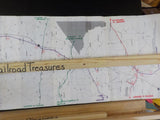 Map Goldsboro / Rocky Mount / Wilson NC  1995 Rolled N&W Seaboard