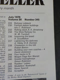 Railway Modeller 1979 July 1979 V30 #345 Bishops Lidstock Building your own coac