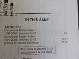 Old Toy Soldier Newsletter Index 5 Year Cumulative Index Spr 1997-Winter 2002