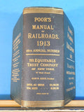 Poor's Manual of Railroads 1913 Maps History rolling stock more