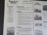 Railroad Model Craftsman Magazine 1991 January GE dash 8-40CW EMD SD60 modeling