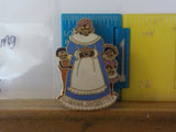 Jaycees Alabama Black Mama Blue dress two kids   PIN