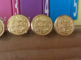 Button NYNH&H New York New Haven & Hartford Lot of 6 gold in color buttons Lot 3