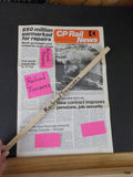 CP Rail News 1978 May 31 Employee Newspaper $50 million earmarked for repairs
