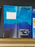 Amtrak Public Timteable Lot of 5 National  Timetables 1980-1987