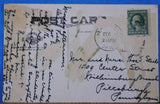 Postcard Where three states meet Harper’s Ferry Baltimore & Ohio Railroad Taped