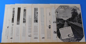 Ads Association of American Railroads Lot #11 Advertisements from magazines (10)