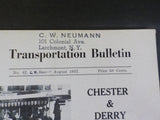 Transportation Bulletin #42 1957 August Chester & Derry Railroad Connecticut Val
