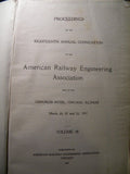 AREA Proceedings 1917 Volume 18 American Railway Engineering Association Procee