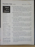 Railway Age Weekly 1958 Feb 3 Last of the Steam GN landslide P&LE