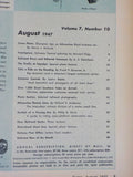 Trains Magazine 1947 August Milw Electric Lines Reading Open platform cars