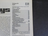 Model Railways Magazine #675 April 1981 Wheels for the finer standards