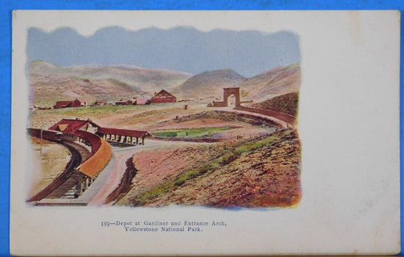 Postcard Depot at Gardiner and Entrance Arch Yellowstone National Park