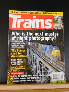 Trains Magazine 2008 September Next master of night photography? UP wings ride t