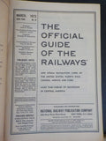 Official Guide of the Railways 1973 March Timetables Maps Steam Navigation Lines