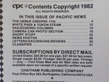 Pacific News #234 1982 February Heber Creeper & #1744 White Pass & Yukon
