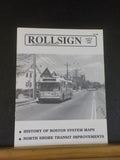 Rollsign Magazine of New England Transit News 1993 March April Boston System Map