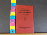 Baldwin Diesel-Electric Locomotives Operator’s Manual 1600-HP All Service Locomo