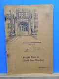 ICS Freight Rates in Trunk Line Territory #5407 Edition 1 by Wilson 1940  Intern