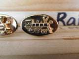 Jewelry Train Cuff links Railroad cufflinks Steam locomotive