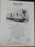 Model Railroading 1991 March REA IV Modern Circus Train Specialty cars Logging C