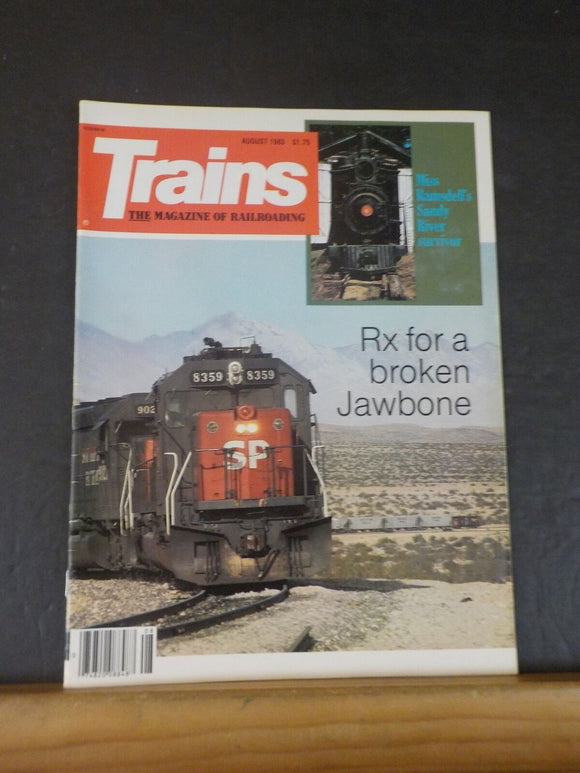 Trains Magazine 1983 August Rx for a broken jawbone Gauge, Wheel Arrangement