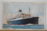 Postcard Southern Pacific Steamship Lines Morgan Line Postmarked 1936