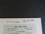 Model Railroader Magazine 1954 August Engine facilities handbook Small trackside