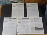 Boston & Maine Railroad Historical Society Newsletter 1980 - 1983 Lot of 10