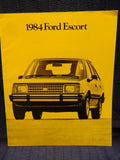 Ford 1984 Escort original sales brochure