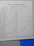 Peabody Atlas Shipping Mines and coal Railroads OVERSIZE Approx 17X18   1906