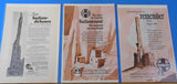 Ads Santa Fe Railroad Lot #1 Advertisements from various magazines (10)