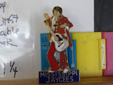 Jaycees Mississippi Elvis red outfit Removable guitar      PIN