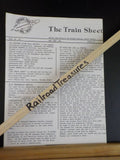 Feather River Rail Society The Train Sheet 1984 Lot of 6 Vol 2 Western Pacific