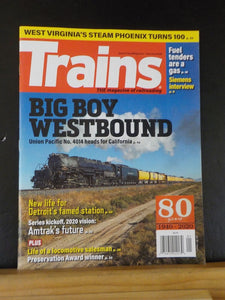 Trains Magazine 2020 January Big Boy westbound Fuel tenders are a gas