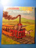 Discover Trains Their Journey Across America Sticker Book 1976 One page used