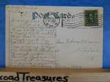 Postcard Burlington VT Railroad Station Postmark 1908 to Edna Colley