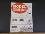 Model Trains 1956 August BAR Rail diesel car tool house 4 truck trolley loco Sec