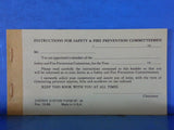 Chessie instructions for safety & fire prevention 2 booklets