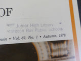 Wisconsin Magazine of History Vol 62 #1 1978 Autumn Progressivism and the New De