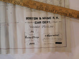 Blueprint Boston & Maine RR Waste Picker No M40