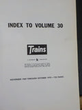 Trains Magazine Bound Volume 29-30 Nov 1968 - Oct 1970