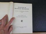 Analysis of Railroad Securities by Jules Bogen 1928  Hard Cover
