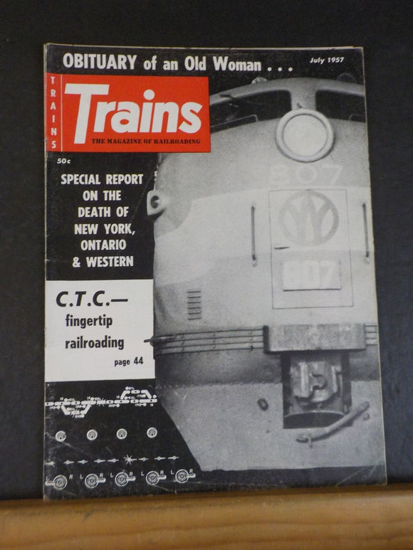 Trains Magazine 1957 July This little engine Recess for railroading