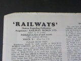 Railways #45 1944 January Vol 5 #45 The Pictorial Railway Journal Styal Branch L