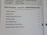 Western Pacific Feather River Rail Society The Train Sheet #137 2006