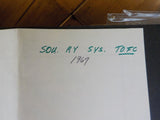 MAP Southern Railway System TOFC Ramps Map 1967 23 ½ x 20