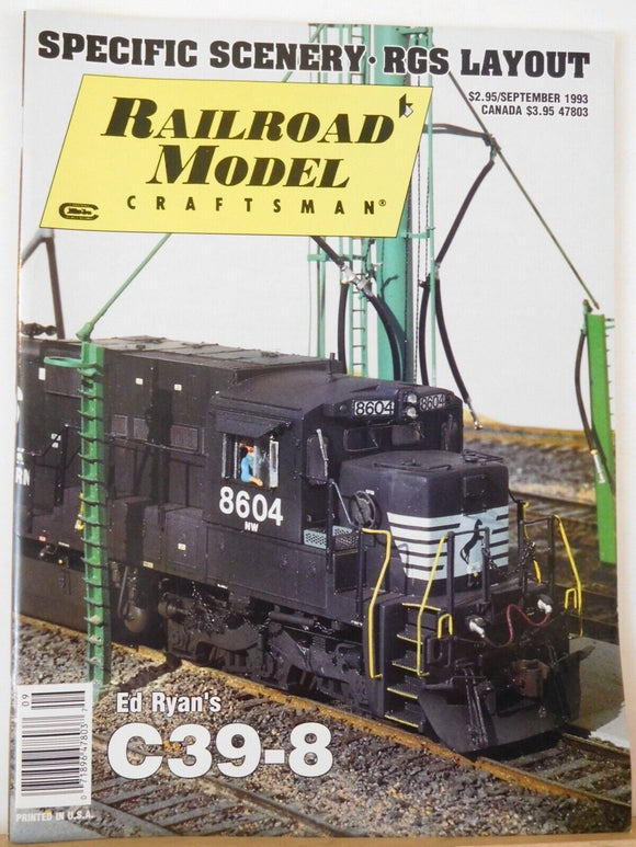 Railroad Model Craftsman Magazine 1993 SeptemberSpoecific scenery RGS Layout C39